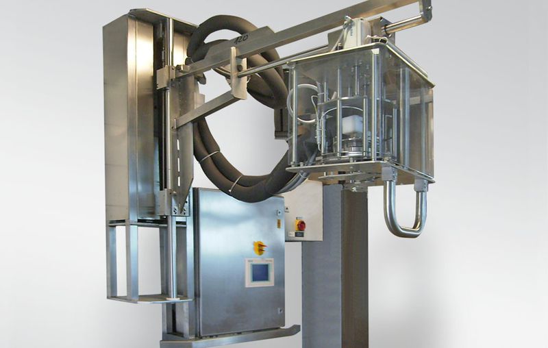 Manual, semiautomatic flow ice exchange system